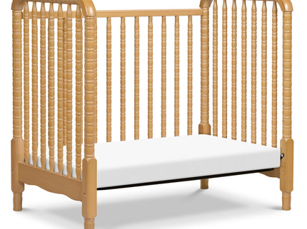 M7398HY,DaVinci,Jenny Lind 3-in-1 Convertible Mini Crib in Honey
