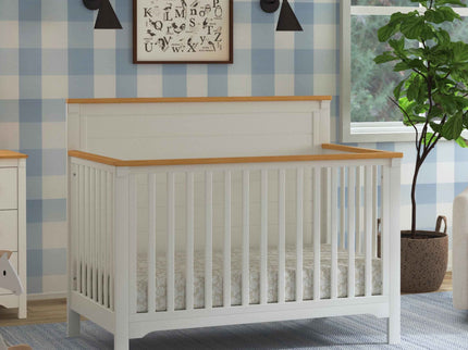 M27201RWHY,DaVinci,Shea 4-in-1 Convertible Crib in Warm White and Honey