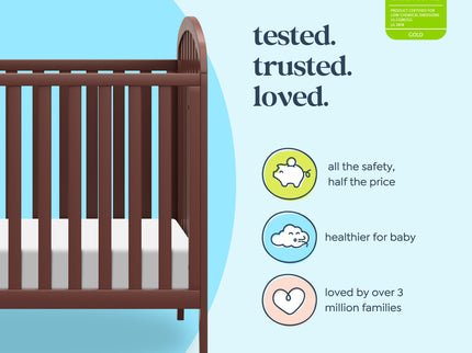 M23901CR,DaVinci,Beau 3-in-1 Convertible Crib in Crimson