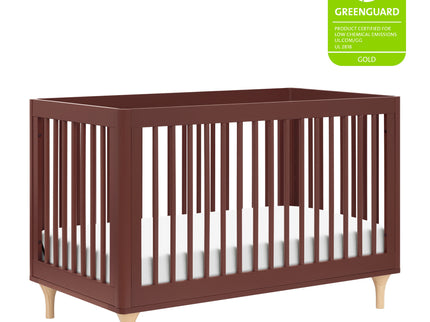 M9001CRN,Babyletto,Lolly 3-in-1 Convertible Crib w/Toddler Bed Conversion in Crimson/Natural