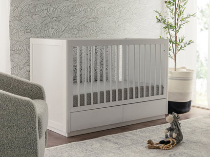 M21601W,Babyletto,Bento 3-in-1 Convertible Storage Crib w/Toddler Bed Conversion Kit in White