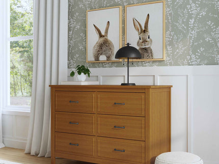 M12826CT,DaVinci,Charlie 6-Drawer Double Dresser in Chestnut