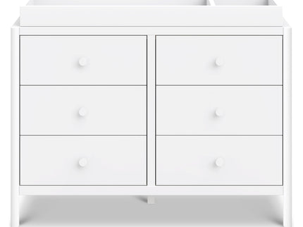 M25126W,DaVinci,Birdie 6-Drawer Dresser in White
