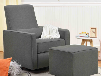 M13985GY,DaVinci,Davinci Universal Gliding Ottoman in Dark Grey Finish