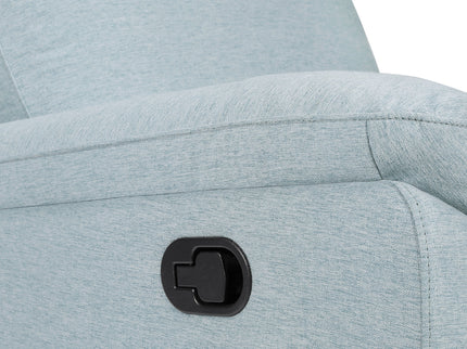 M24387HBL,DaVinci,Suzy Swivel Recliner in Heathered Blue