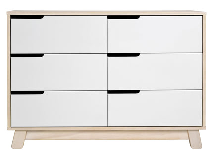M4216NXW,Babyletto,Hudson 6-Drawer Double Dresser  Assembled in Washed Natural and White