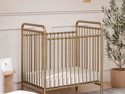 M15598VG,Namesake,Abigail 3-in-1 Convertible Mini Crib in Vintage Gold