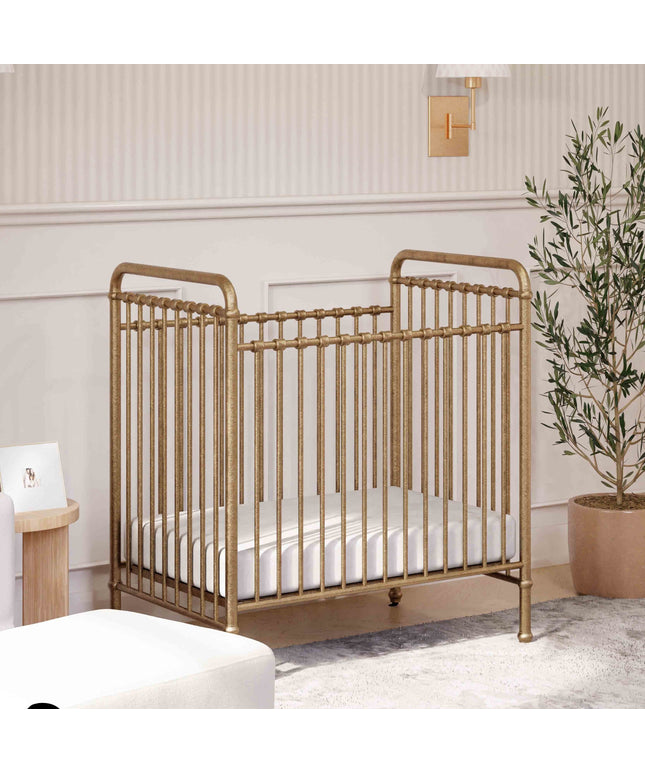 M15598VG,Namesake,Abigail 3-in-1 Convertible Mini Crib in Vintage Gold