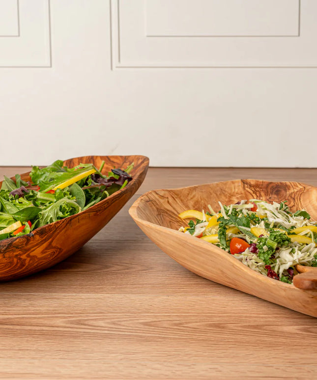 Italian Olivewood Root Salad Bowl