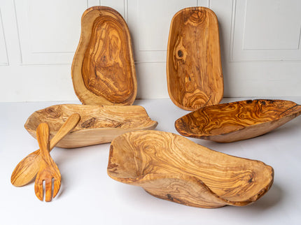 Italian Olivewood Root Salad Bowl
