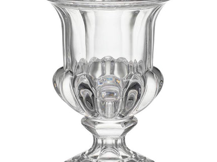 Omari Clear Crystal 10 1/4" High Urn Decorative Vase