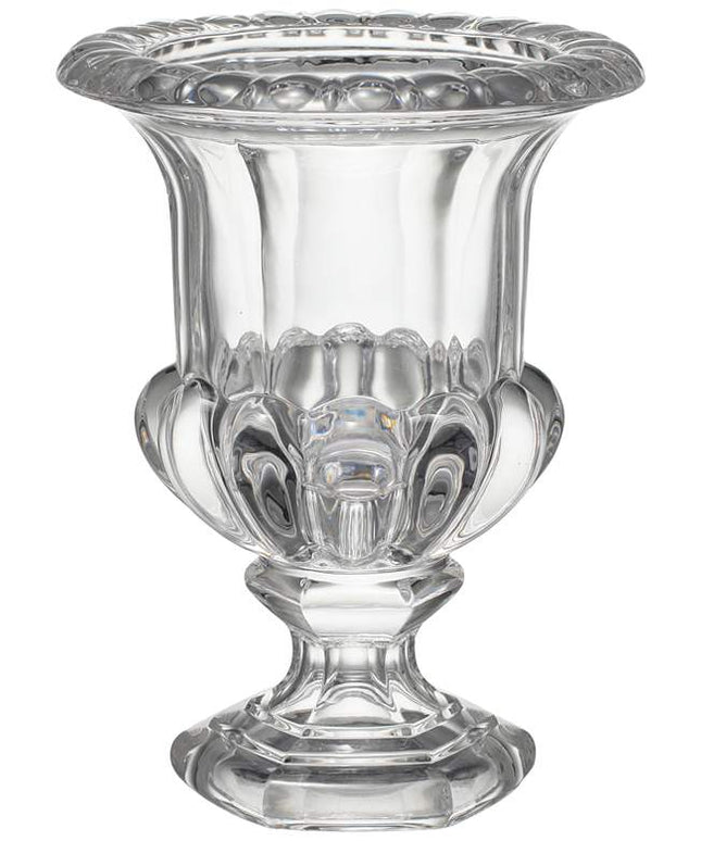 Omari Clear Crystal 10 1/4" High Urn Decorative Vase