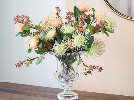 Omari Clear Crystal 10 1/4" High Urn Decorative Vase