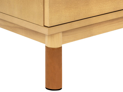 M12923HYVTL,Babyletto,Gelato 3-Drawer Changer Dresser  leather feet w/Removable Changing Tray in Honey