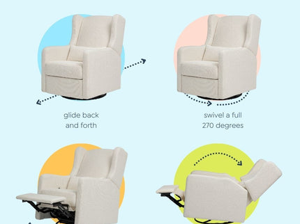 F19587WB,Carter's,Arlo Recliner and Swivel Glider in Ivory Boucle