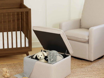 M20985PBEW,Babyletto,Cali Storage Ottoman in Performance Beach Eco-Weave