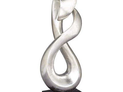 Open Infinity 24 1/2" High Silver Finish Modern Sculpture