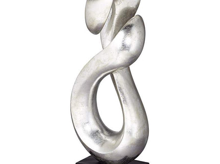 Open Infinity 24 1/2" High Silver Finish Modern Sculpture