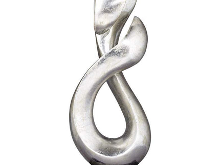 Open Infinity 24 1/2" High Silver Finish Modern Sculpture