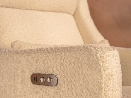 M11286PWB,Babyletto,Kiwi Plus Power Glider Recliner w/ Power Headrest in Performance Ivory Boucle