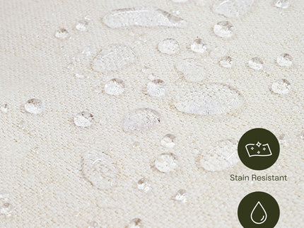 B17186PCMEWLB,Monogram by Namesake,Willa Plus Power Glider Recliner w/ Power Headrest in Performance Cream Eco-Weave w/Light Wood base