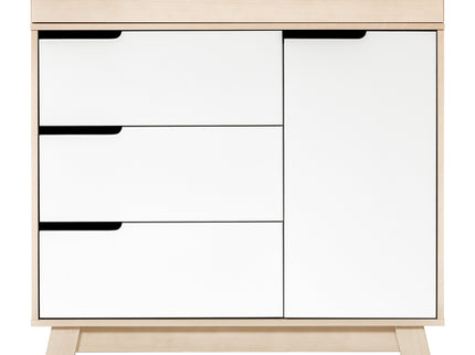 M4223NXW,Babyletto,Hudson 3-Drawer Changer Dresser w/Removable Changing Tray in WashedNatural/White