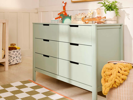 F11926LS,Carter's,Colby 6-Drawer Double Dresser in Light Sage
