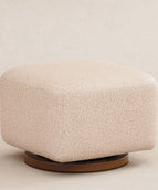 Chai Shearling with Dark Wood Base