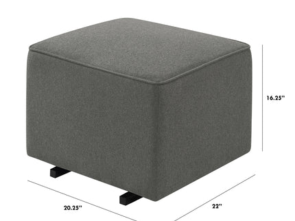 M13985GY,DaVinci,Davinci Universal Gliding Ottoman in Dark Grey Finish