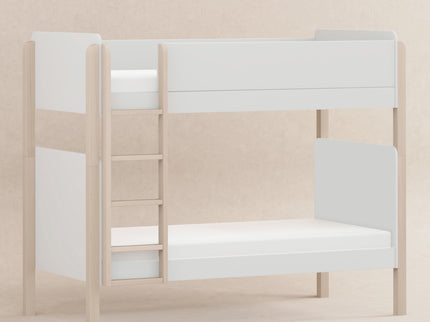 M18494WNX,Babyletto Kids,TipToe Bunk Bed in White and Washed Natural
