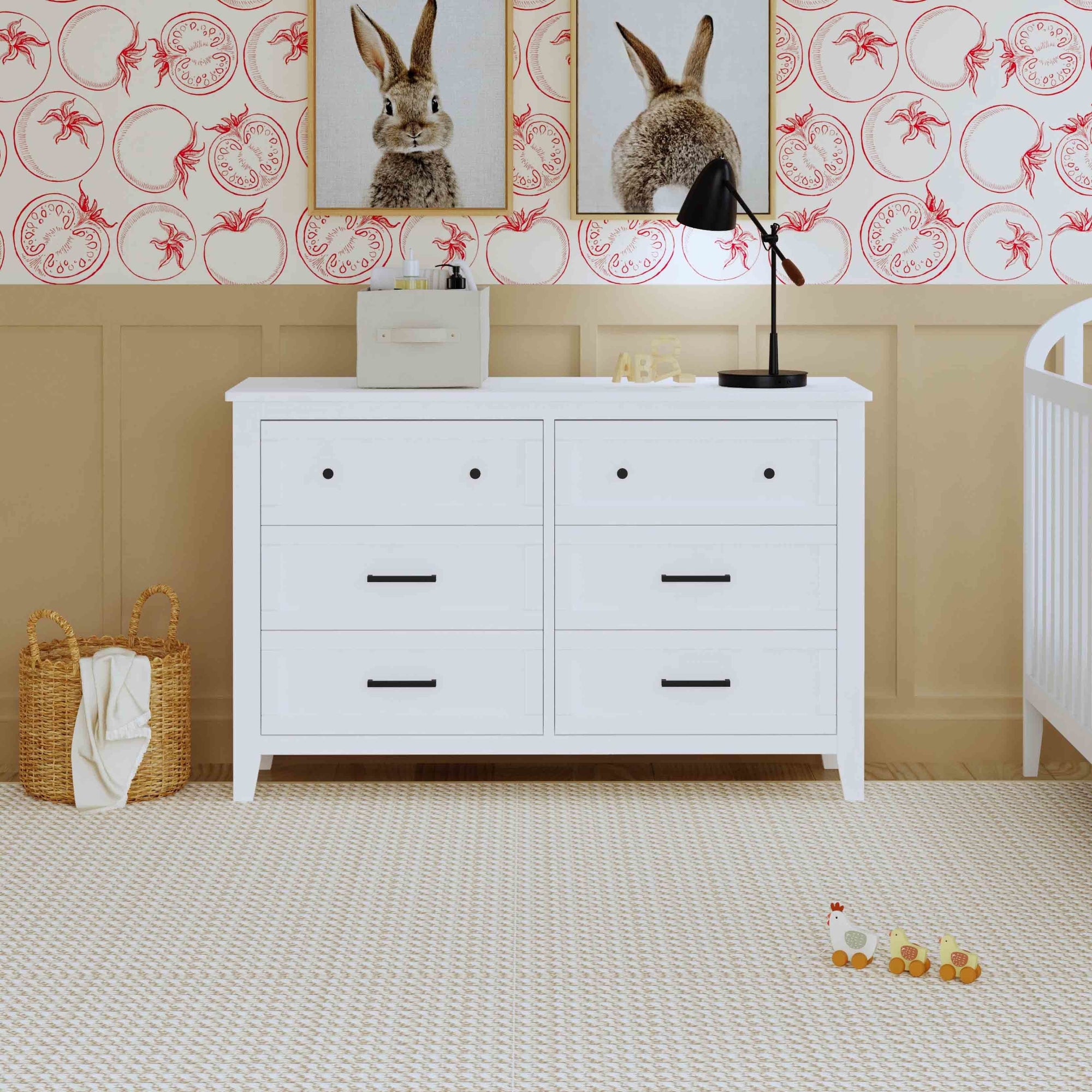 M24726W,DaVinci,Beau 6-Drawer Dresser in White