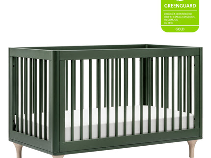 M9001FRGRNX,Babyletto,Lolly 3-in-1 Convertible Crib w/Toddler Conversion  Forest Green/Washed Natural