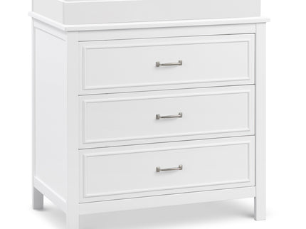 M12823W,DaVinci,Charlie 3-Drawer Dresser in White