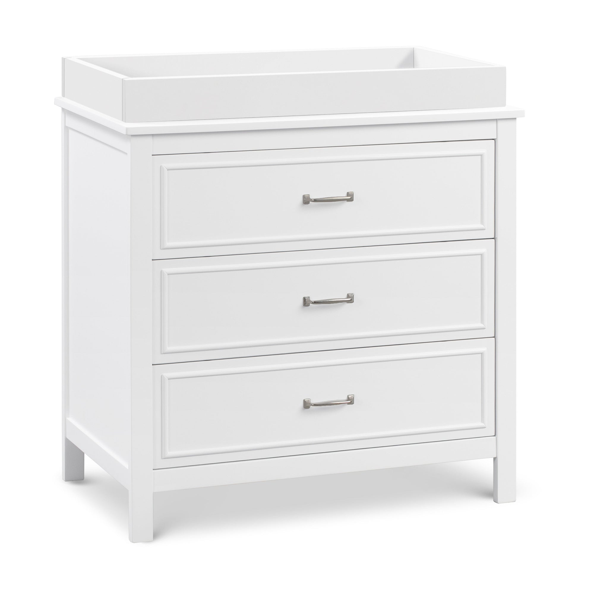 M12823W,DaVinci,Charlie 3-Drawer Dresser in White