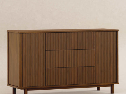 M29816NL,Babyletto,Pogo Tambour Assembled Dresser in Natural Walnut