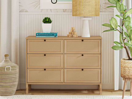 M24926HY,DaVinci,Margot 6-Drawer Dresser in Honey