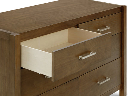 B26416LDF,Monogram by Namesake,Hemsted 6-Drawer Assembled Dresser in Walnut Driftwood