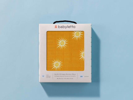 T26934,Babyletto,Golden Hour Muslin All-Stages Bassinet Sheet in GOTS Certified Organic Cotton