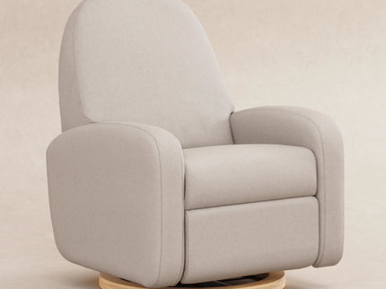 M23188PBEWLB,Babyletto,Nami Glider Recliner w/ Electronic Control and USB in Performance Beach Eco-Weave w/ Light Wood Base