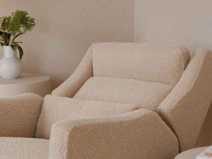 M11286CSG,Babyletto,Kiwi Plus Power Glider Recliner w/ Power Headrest in Chai Shearling