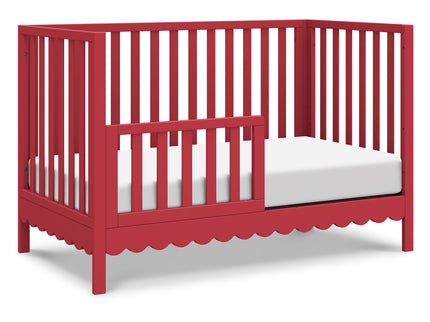 M27801TRD,DaVinci,Sammy Scallop 4-in-1 Convertible Crib in Strawberry Red