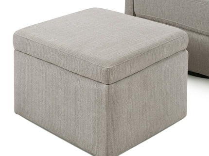 F18787PFTGRY,Carter's,Adrian Swivel Glider with Storage Ottoman in Performance Grey Linen
