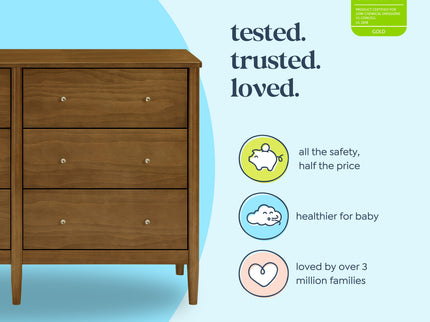 M27326L,DaVinci,Frem 6-Drawer Dresser in Walnut