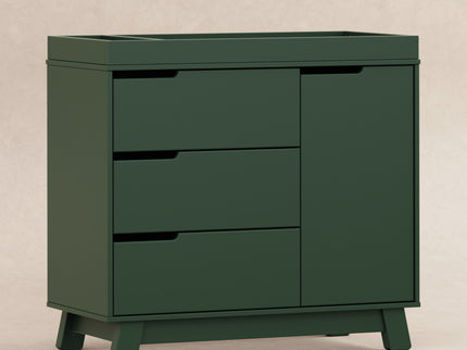 M4223FRGR,Babyletto,Hudson 3-Drawer Changer Dresser w/Removable Changing Tray in Forest Green