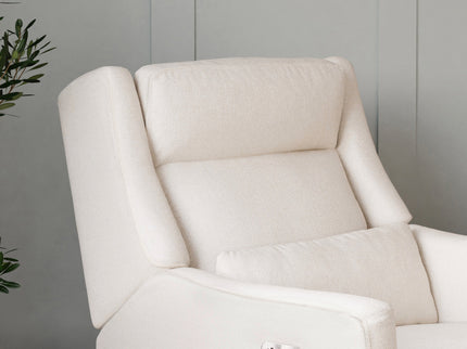 M11286PCMEW,Babyletto,Kiwi Plus Power Glider Recliner w/ Power Headrest in Performance Cream Eco-Weave