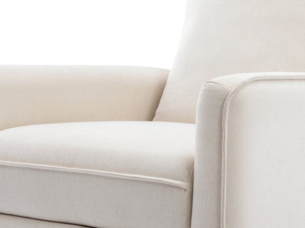 M19387PCMEW,DaVinci,Penny Swivel Recliner in Performance Cream Eco-Weave