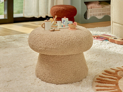 M31685CSG,Babyletto Kids,Mushroom Pouf in Chai Shearling