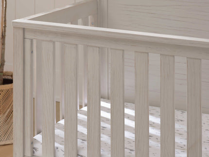 B26401WDF,Monogram by Namesake,Hemsted 4-in-1 Convertible Crib in White Driftwood