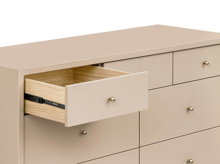 M15916TPE,Palma 7-Drawer Double Dresser  Assembled in Taupe