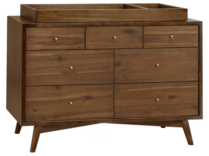 M15916NL,Palma 7-Drawer Double Dresser  Assembled in Natural Walnut